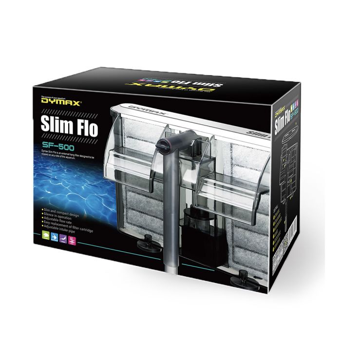 Dymax Slim Flo Hang On Filter QT Tank, Emergency & Freshwater Aquarium Filter (SF-120 / SF-240 / SF-500)