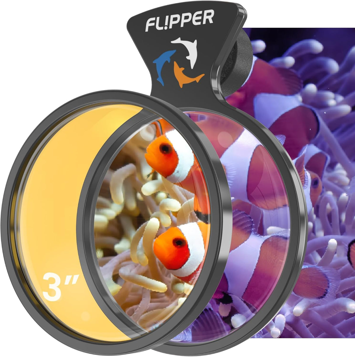 Flipper DeepSee Black Viewer Orange Filter Accessory