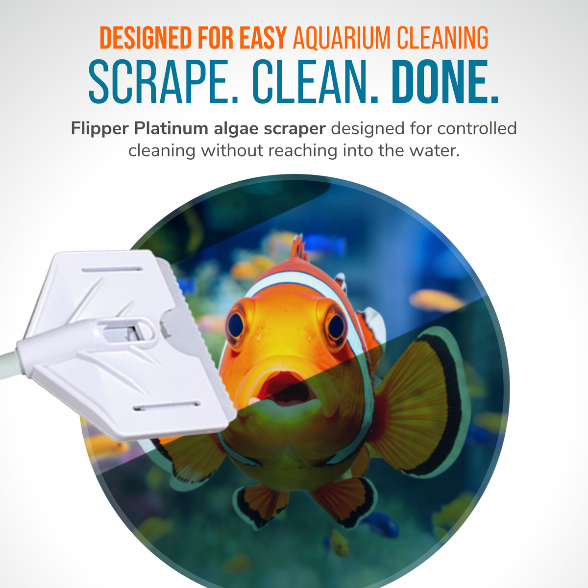 Flipper Platinum 18-Inch Aquarium Algae Scraper