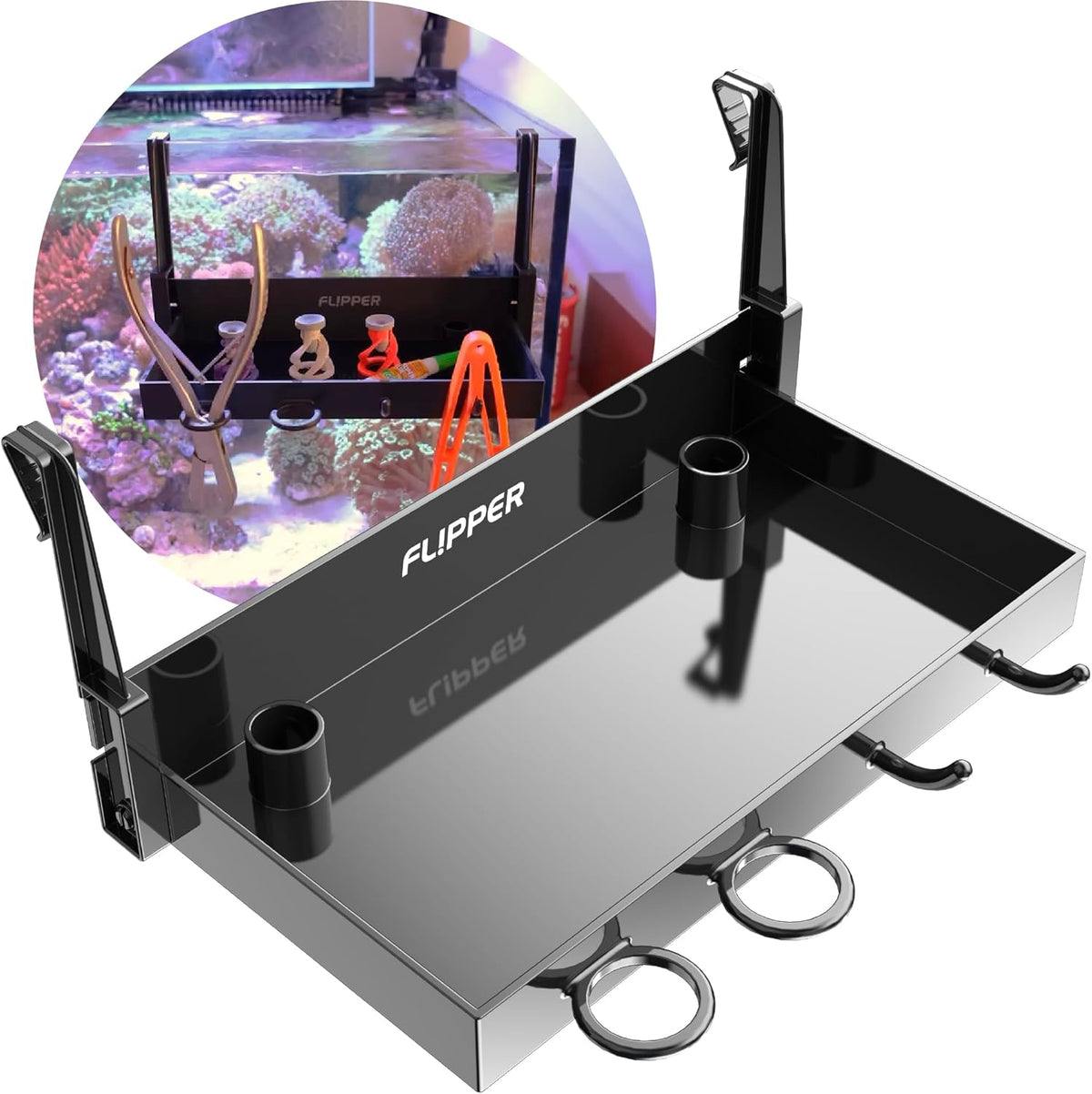 Flipper Tank Buddy Utility Tray for Rimless Aquariums