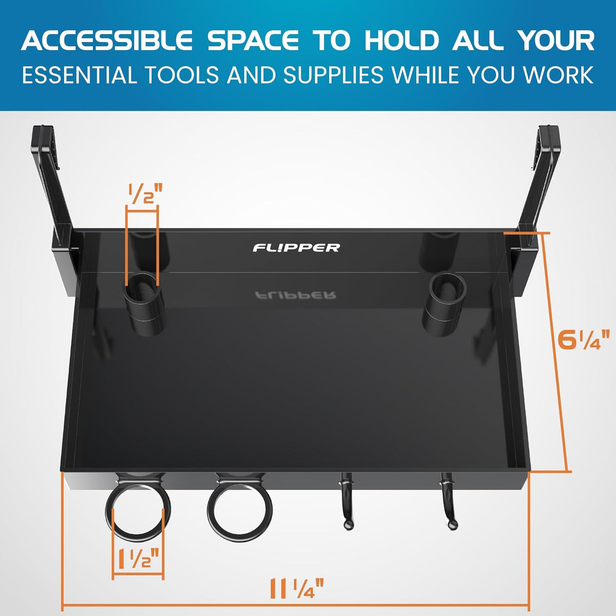 Flipper Tank Buddy Utility Tray for Rimless Aquariums