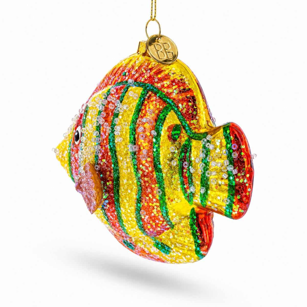 BestPysanky Aquarium Fish Glass Christmas Ornament