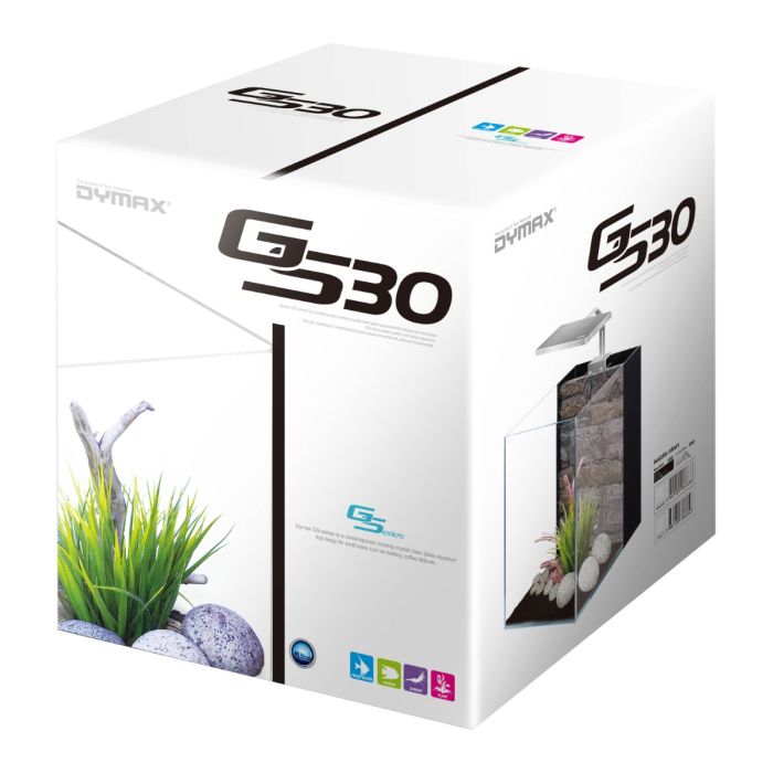 Dymax GS30 7 Gallon Cube Glass Aquarium